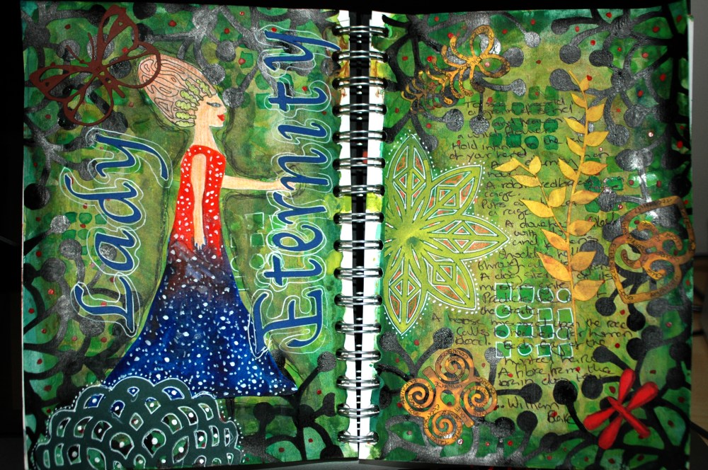 Art Journal Page Lady Eternity