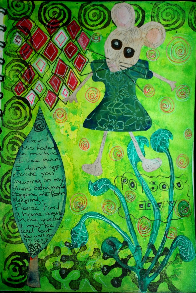 Art Journal Page The Rodent