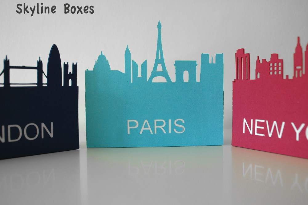 Skyline box 3d svg cut file
