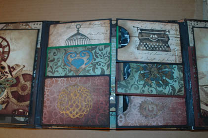 Kathy orta folio mini album dcwv tattered time