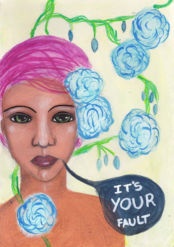 blame art journal page