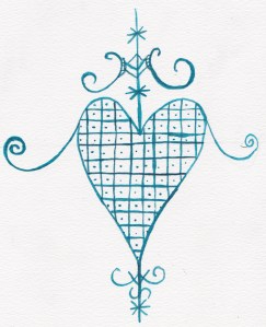 veve heart joanne seale art painting