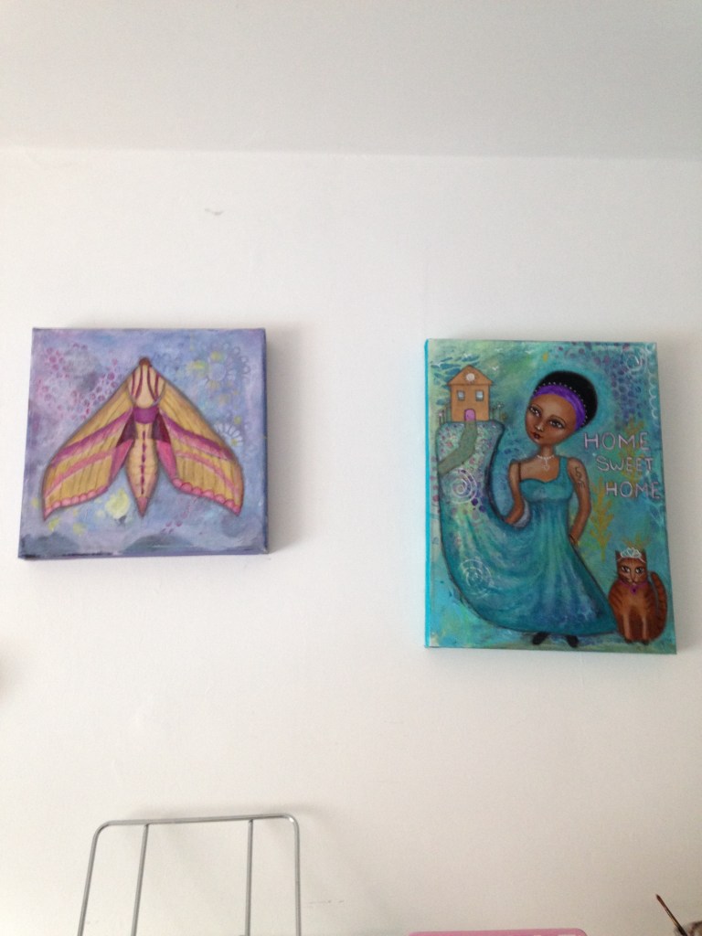 Hawk moth painting joanne seale