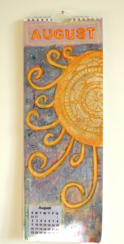 calendar art journal project august joanne seale