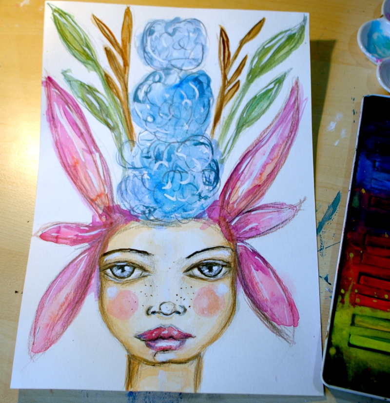 watercolour sketch painting joanne seale