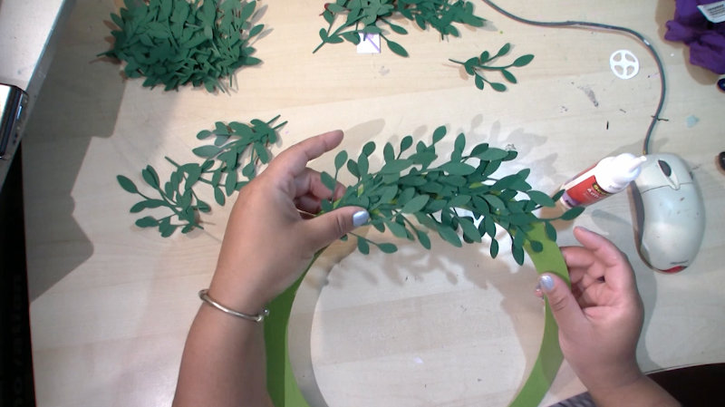 paper cut christmas decorations wreath joanne seale