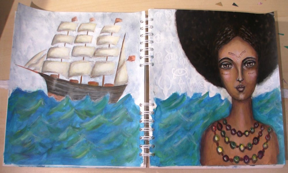 art journal page joanne seale