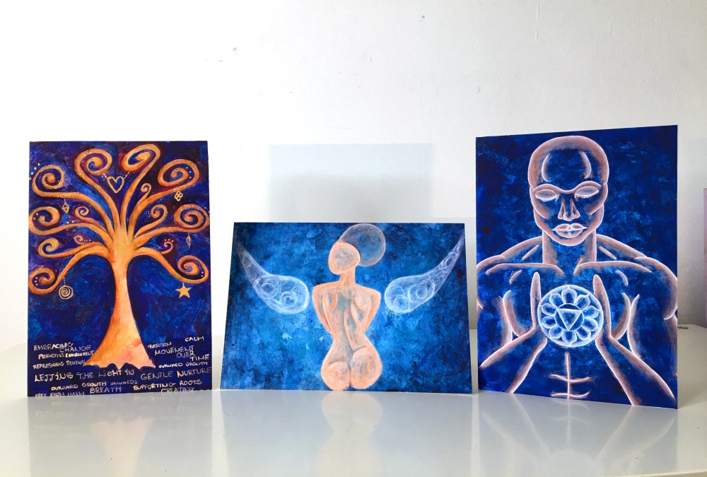 body soul greeting cards painting joanne seale