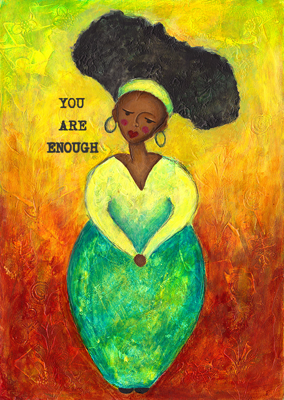 you are enough painting art joanne seale
