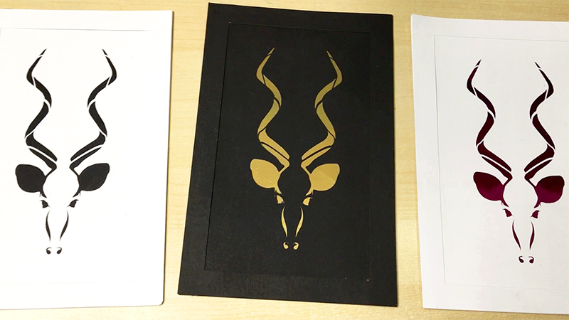 kudu anelope paper wall art joanne seale