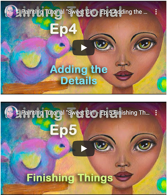 sweet girl art painting tutorial joanne seale