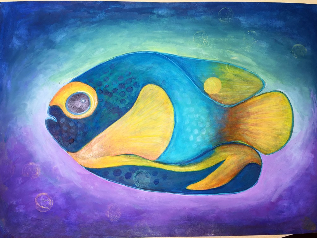 tropical fish painting joanne seale art