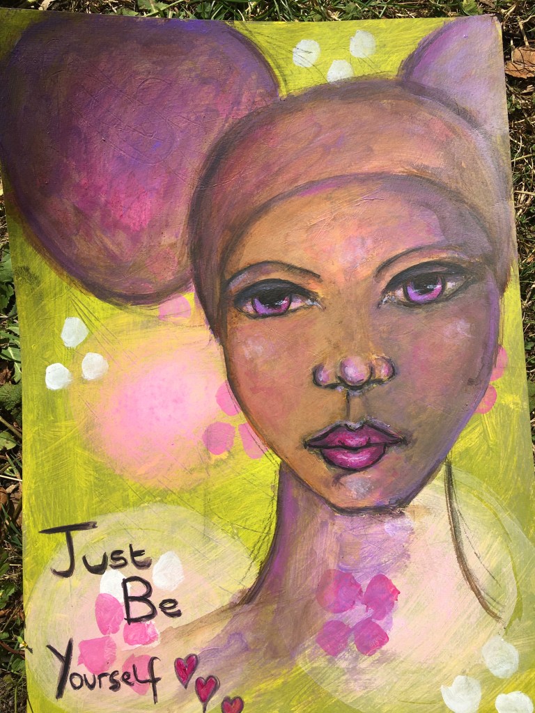 Just be yourself painting joanne seale