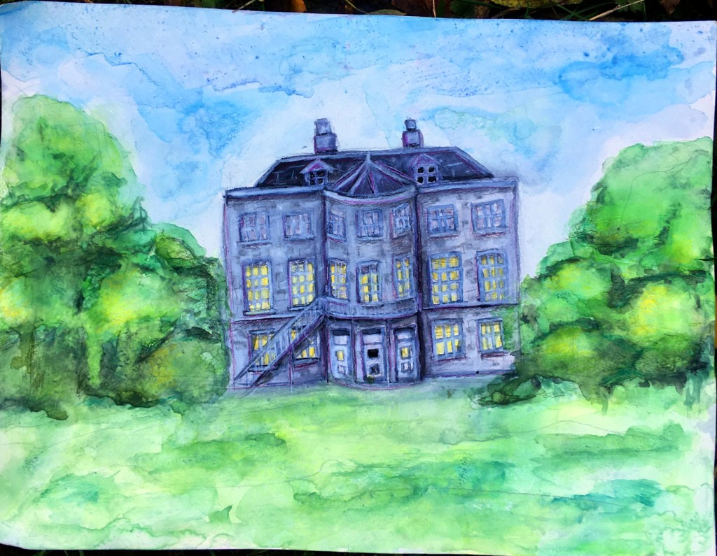 Beckenham Place Park Mansion watercolour painting joanne seale art