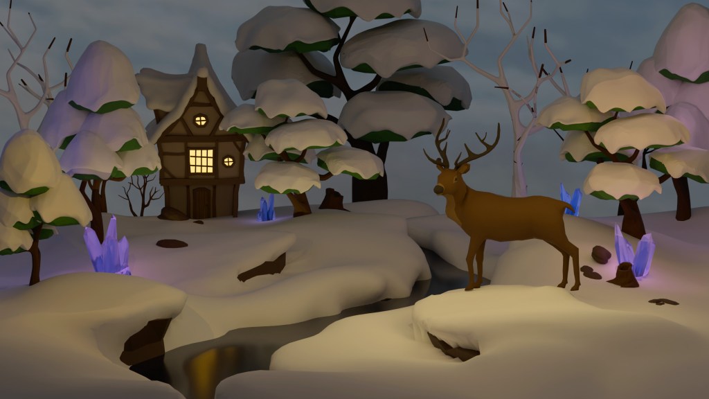 Joanne seale 3D winter scene
